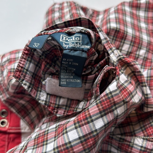 Polo Ralph Lauren Reversible Swim Trunks Striped Plaid - Picture 9 of 9